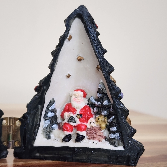 Vintage Diorama Christmas Tree Santa Claus Inside - Picture 6 of 12